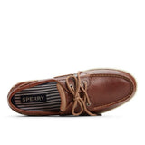 Men's Billfish 3 Eye Leather Wide Tumbled Brown