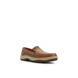 Men's Billfish Slip-On Wide Leather Linen