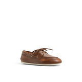 Women's Slim Boat Leather Tan Distress