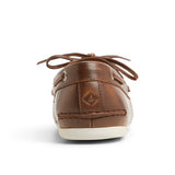 Women's Slim Boat Leather Tan Distress