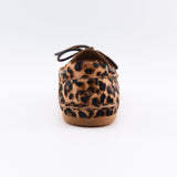 Women's Slim Boat Leather Pony Hair Leopard