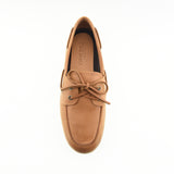 Women's Slim Boat Leather Light Peanut