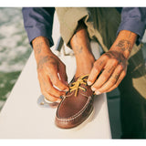 Men's Authentic Original 2-Eye Wide Leather Brown