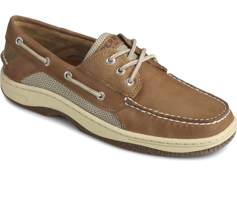 Men's Billfish 3-Eye Wide Leather Dark Tan