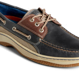 Men's Billfish 3-Eye Wide Leather Navy/Brown