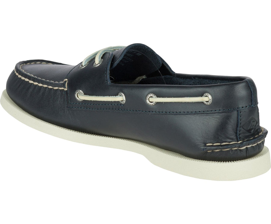 Men's Authentic Original 2-Eye Wide Leather Navy