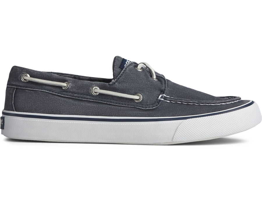 Men's Bahama Salt Washed Canvas Navy – Sperry Australia