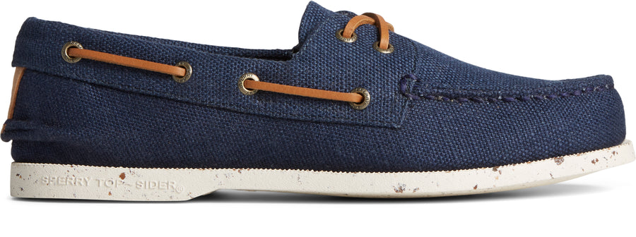 Sperry blue canvas shop boat shoe